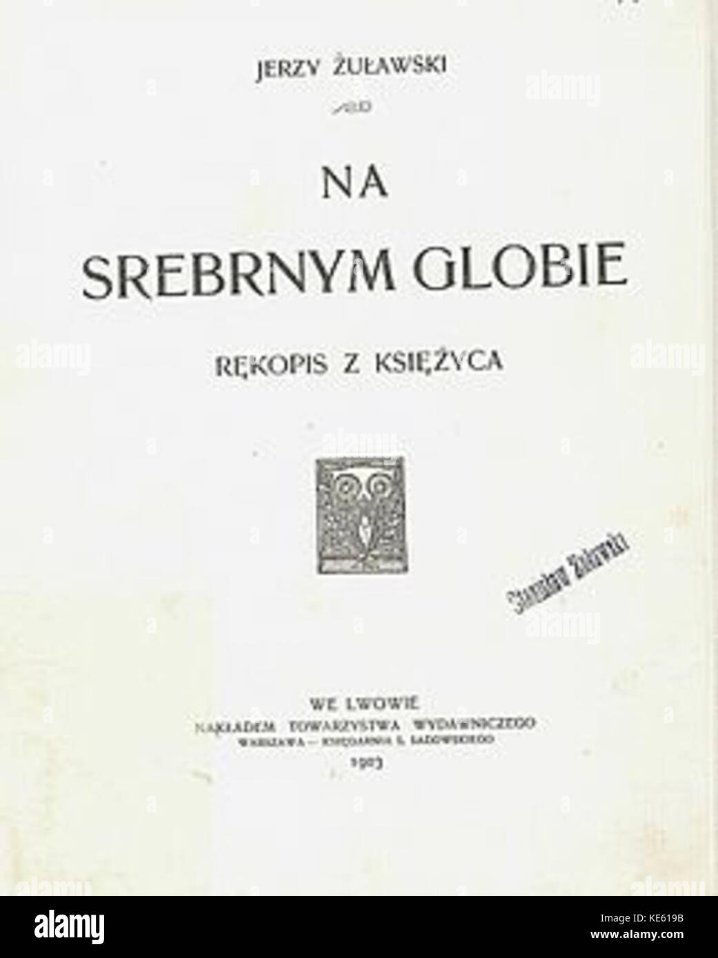 Na srebrnym globie1 Foto Stock