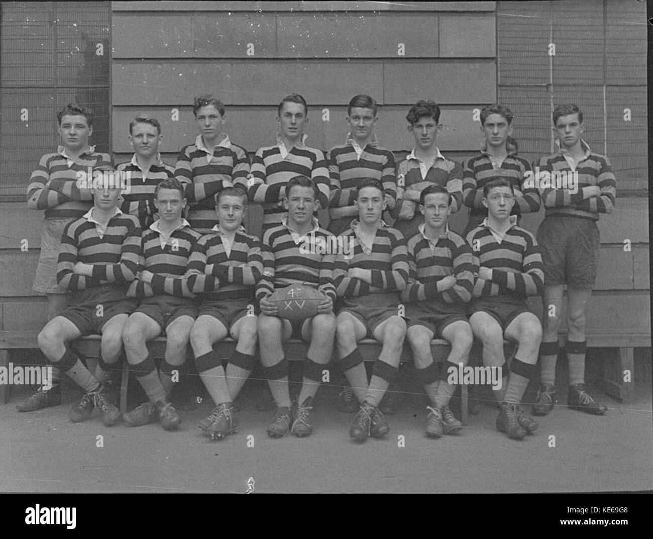 29898 Sydney Grammar School football team Foto Stock