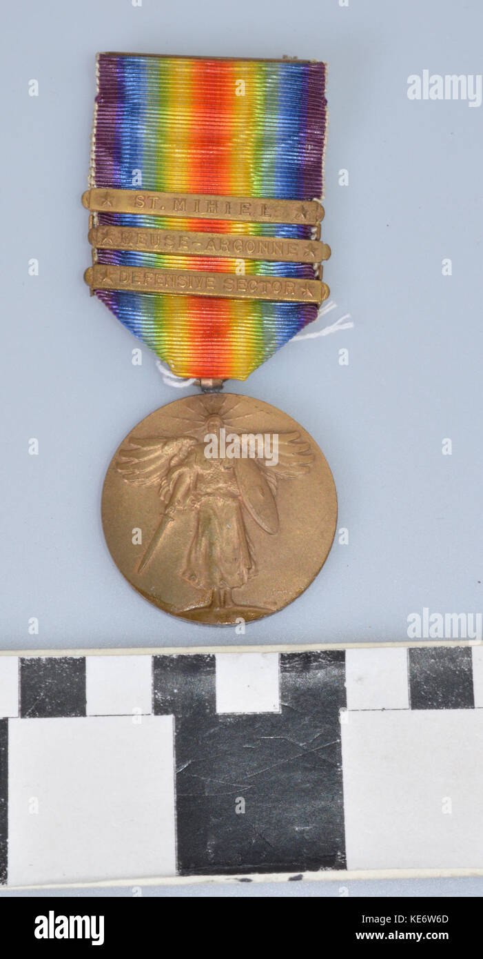 La prima guerra mondiale la vittoria della medaglia Sgt. Robert J. Walker Foto Stock