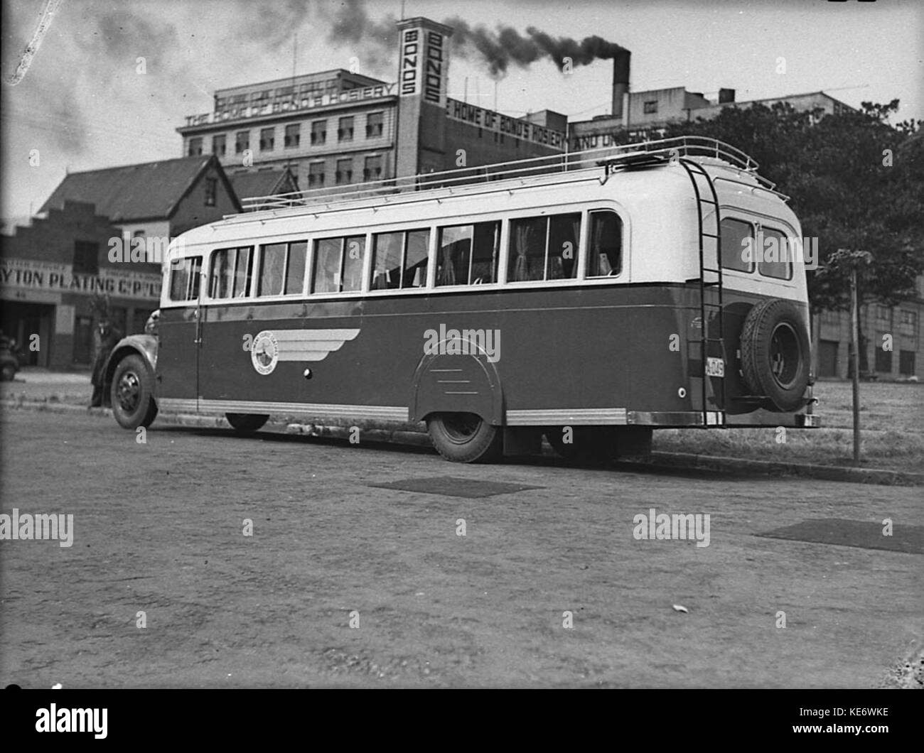 29332 Ingresso Bus Rosso Servizio corpo Properts funziona Foto Stock