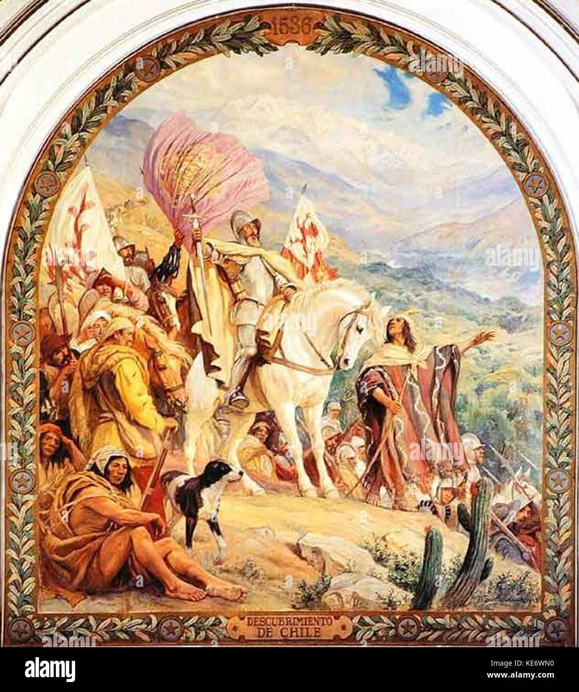 Descubrimiento de Cile Foto Stock