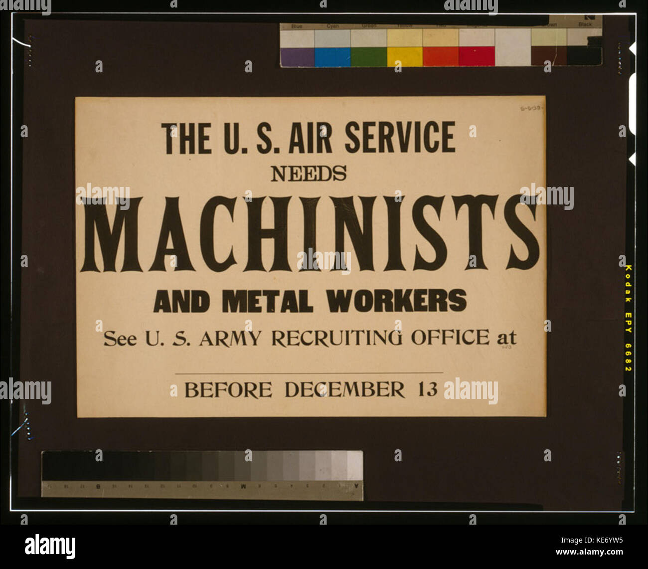 Gli Stati Uniti Servizio di aria ha bisogno di macchinisti e metallo lavoratori LCCN2002695590 Foto Stock