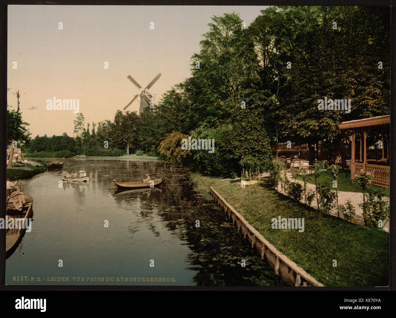 Vista da Rijnsburgerburg, Leyden, (cioè, Leiden) Holland LCCN2001699513 Foto Stock