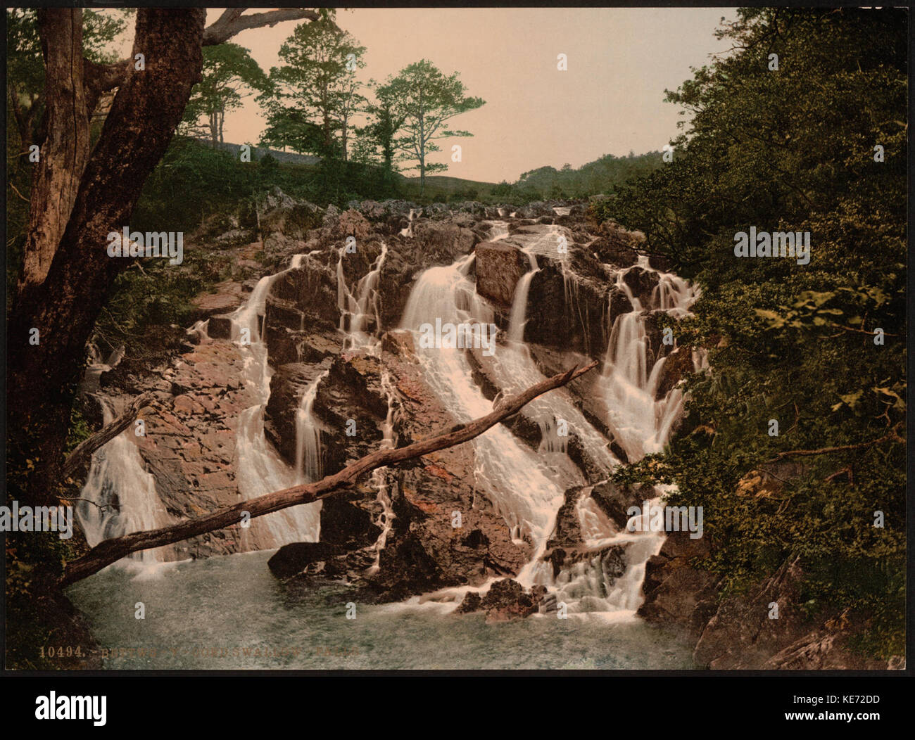 Swallow Falls, Fairy Glen, Bettws y Coed (ossia Betws), il Galles LCCN2001703436 Foto Stock