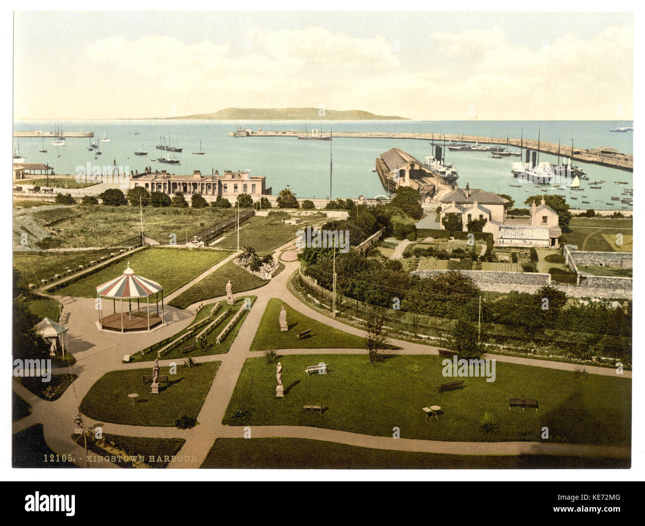 Il porto, Kingstown. County Dublin, Irlanda LCCN2002717402 Foto Stock