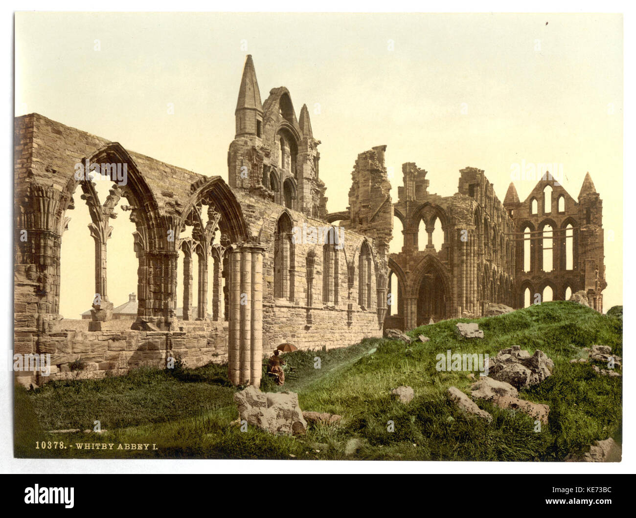Whitby, abbazia, I., nello Yorkshire, Inghilterra LCCN2002708339 Foto Stock