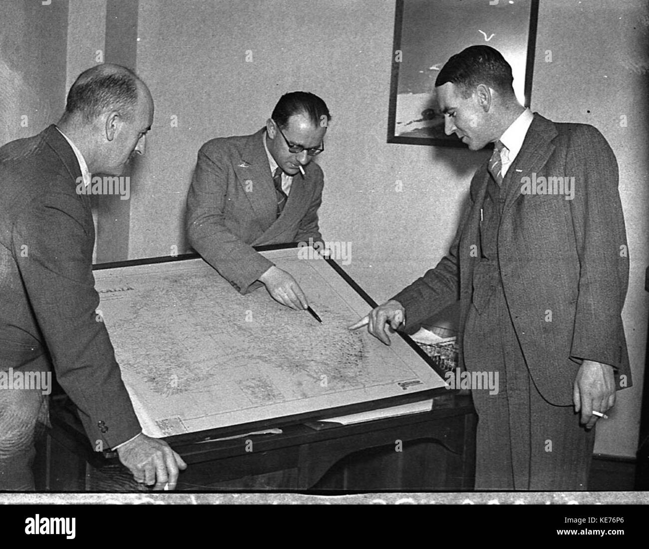 20810 2UW personale e la mappa di Australia Foto Stock