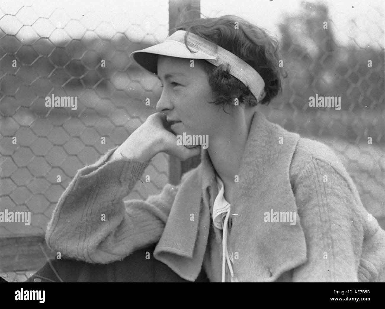 43589 Miss H Collins Lawn Tennis Country Carnevale Rushcutters Bay Gennaio 1935 Foto Stock