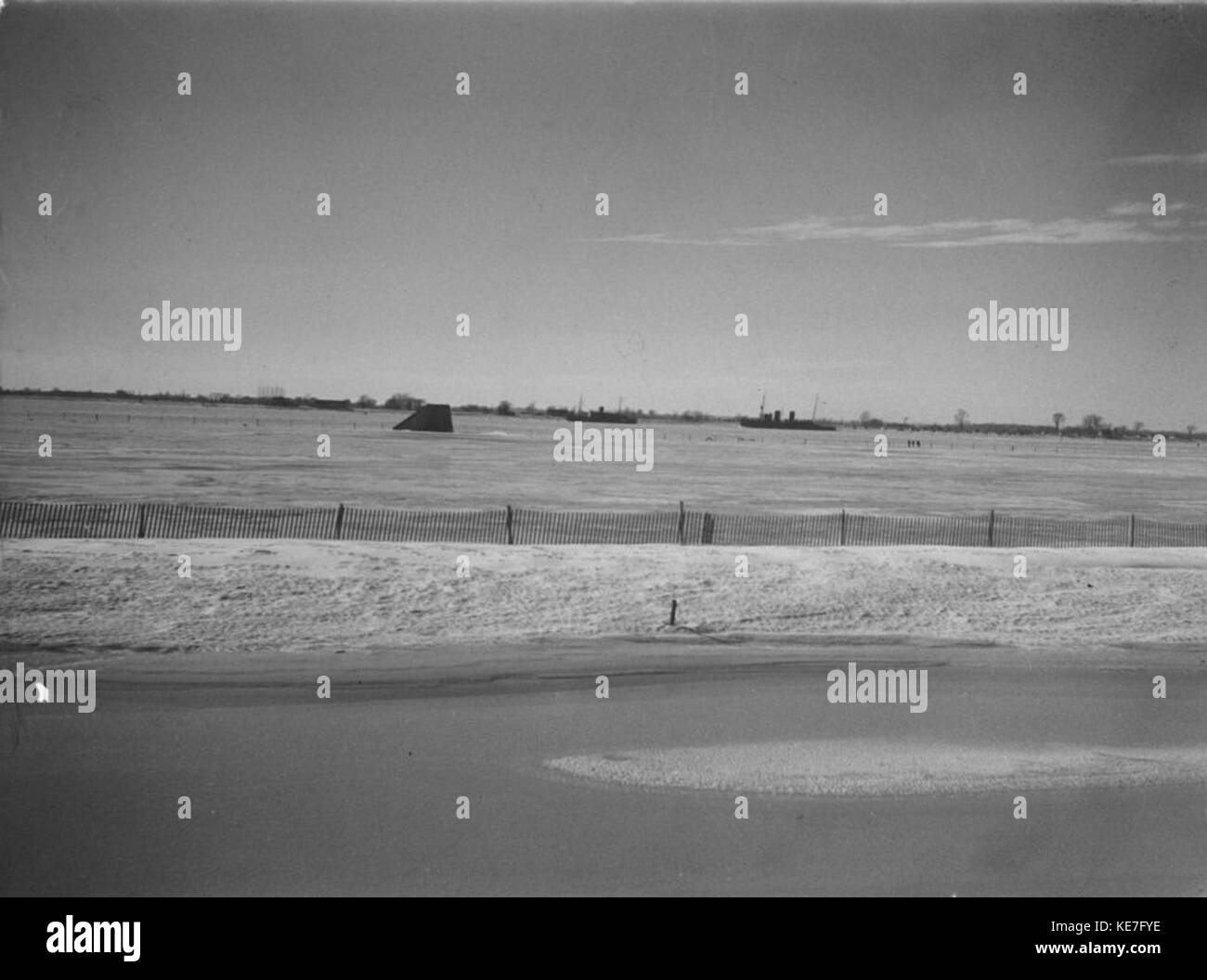 News. Rompighiaccio a Varennes BAnQ P48S1P13824 Foto Stock