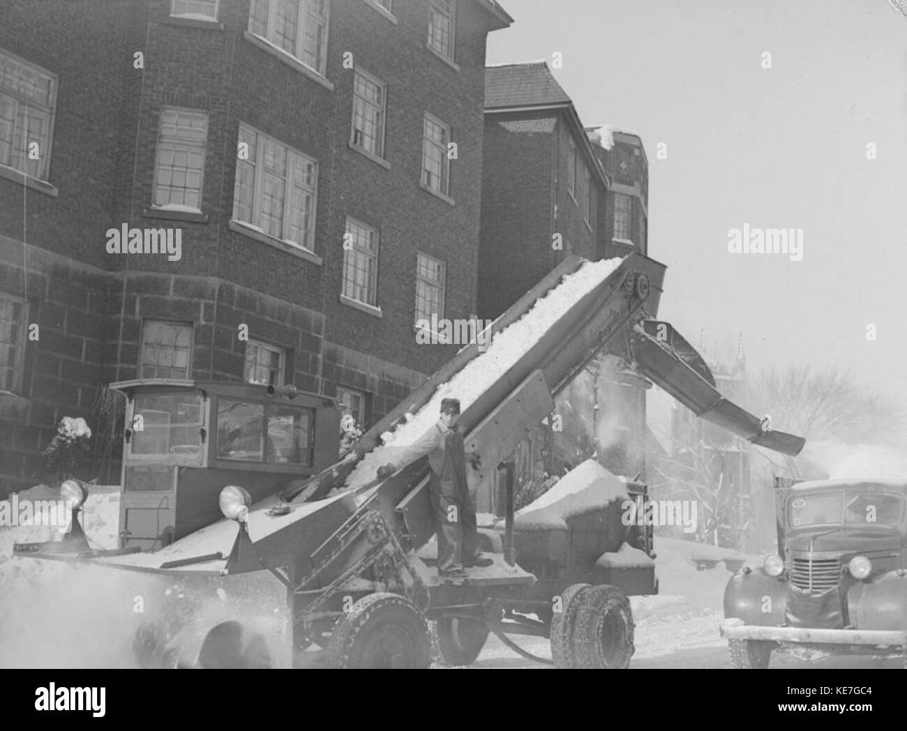 Neve. La rimozione di neve Westmount BAnQ P48S1P11066 Foto Stock