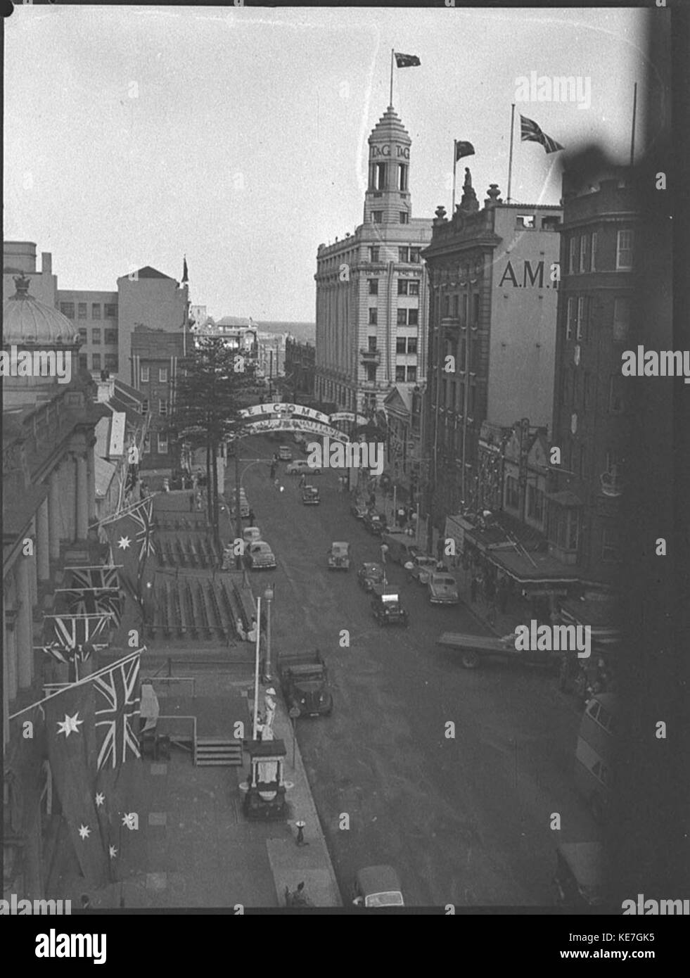 32043 Royal visita della Regina Elisabetta II a Newcastle Foto Stock