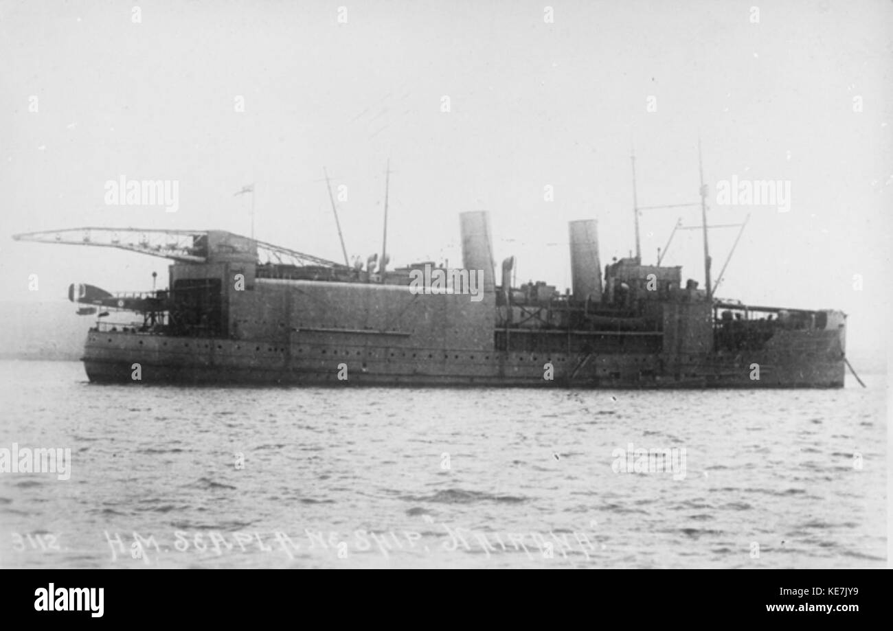 HMS Nairana durante il 1918 Foto Stock
