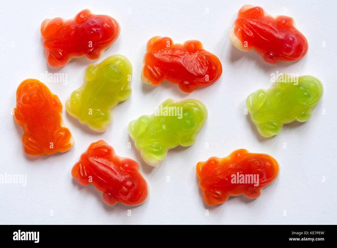 M&S Freaky rane orange apple & aroma di lampone caramelle gommose aggiungere un po' di molla per qualsiasi potion - Niente trucchi solo tratta per Halloween Foto Stock