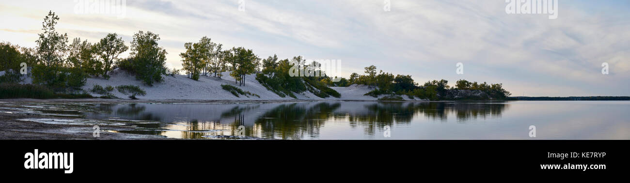 Le dune di sabbia in barene Parco Provinciale; Ontario, Canada Foto Stock