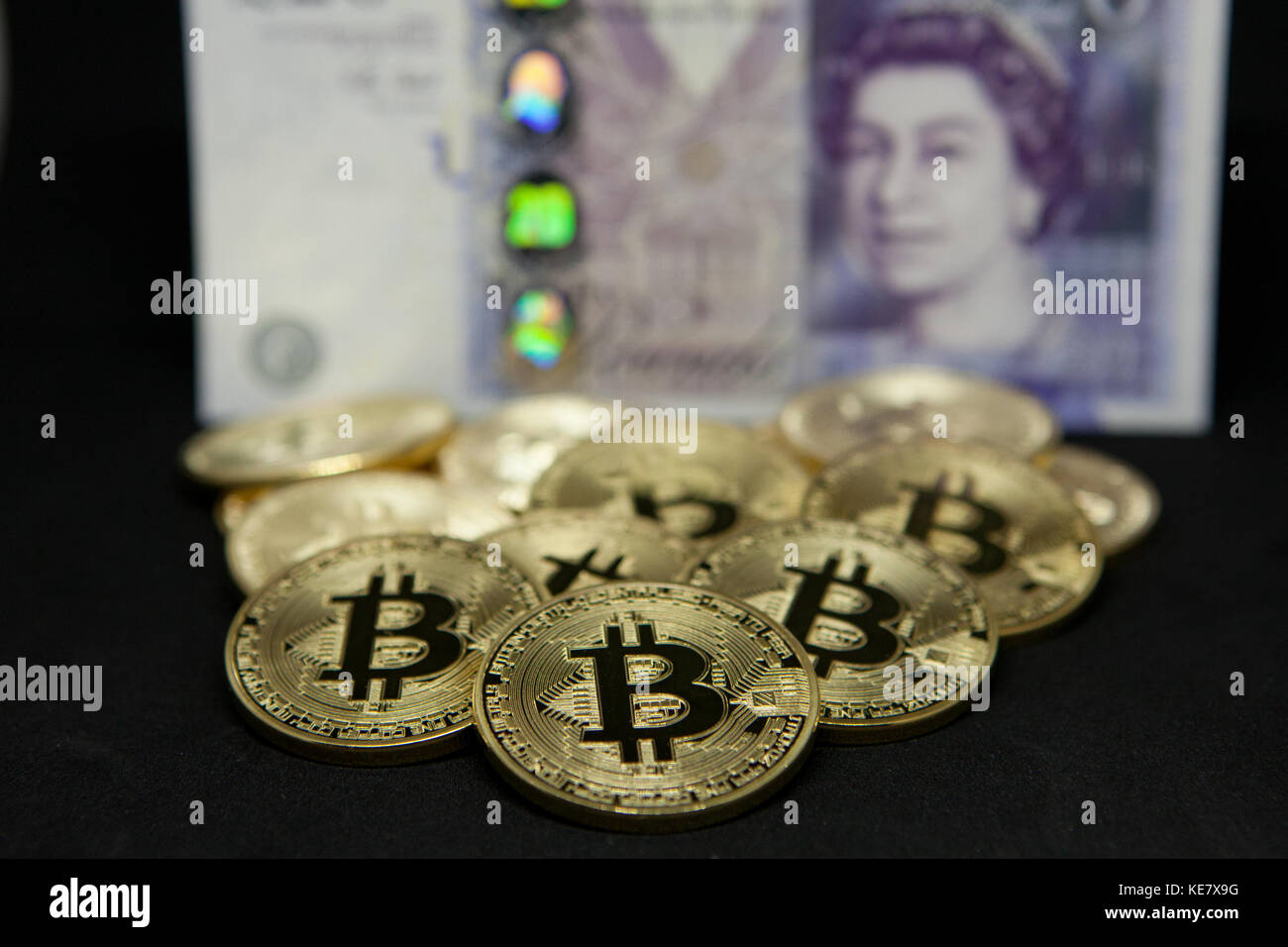 Bitcoins Foto Stock