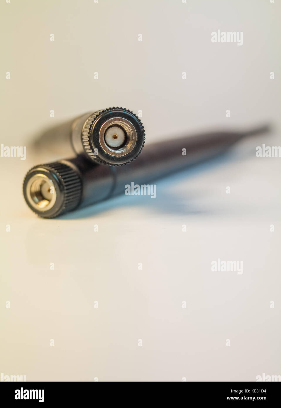 Antenna wireless per il modem e accesso internet wifi stick, RP-SMA Foto Stock