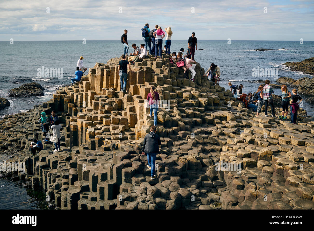 Giant's Causeway, Irlanda del Nord e Irlanda Foto Stock