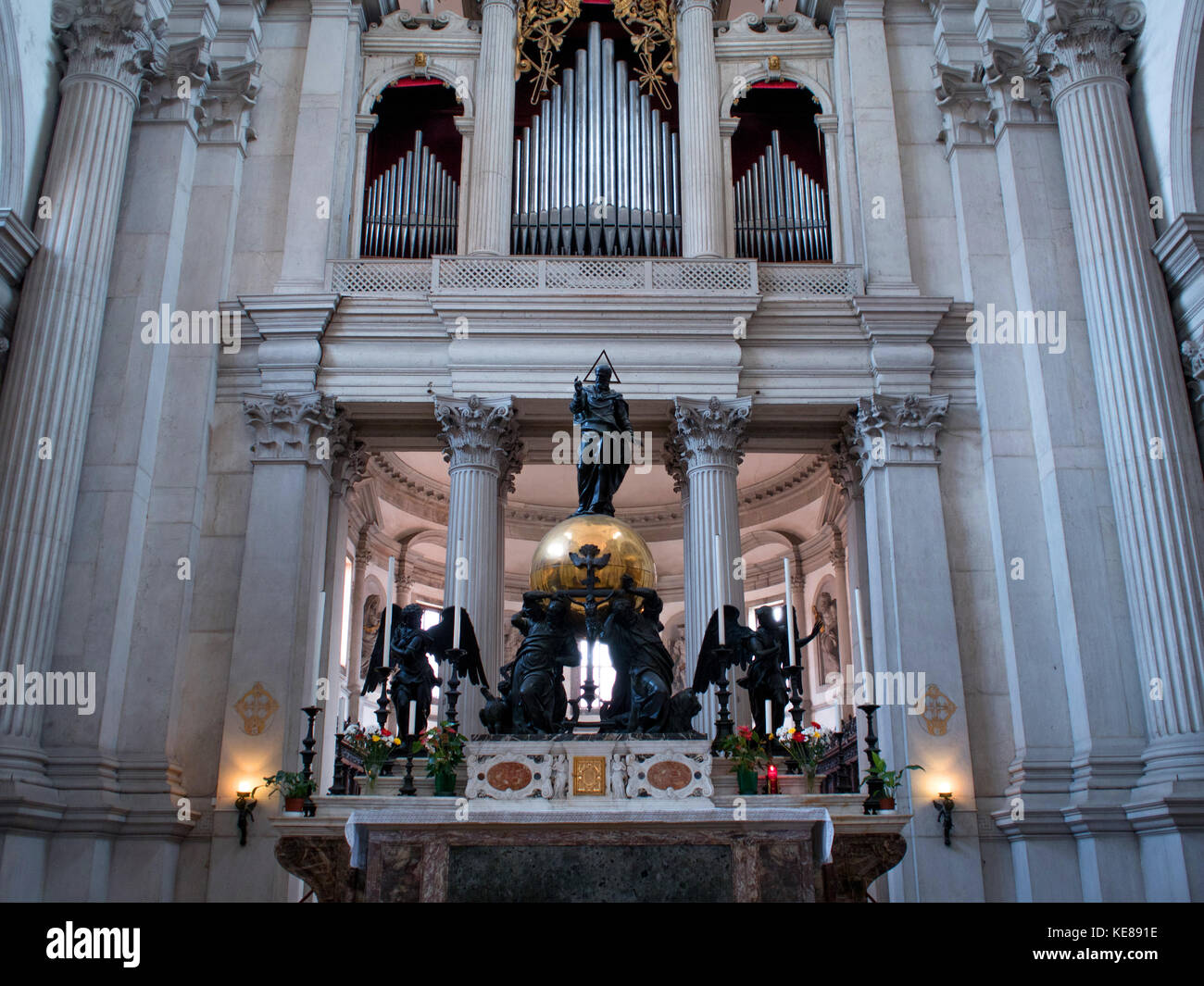 Interno della basilica di san giorgio maggiore, l'altare Foto Stock