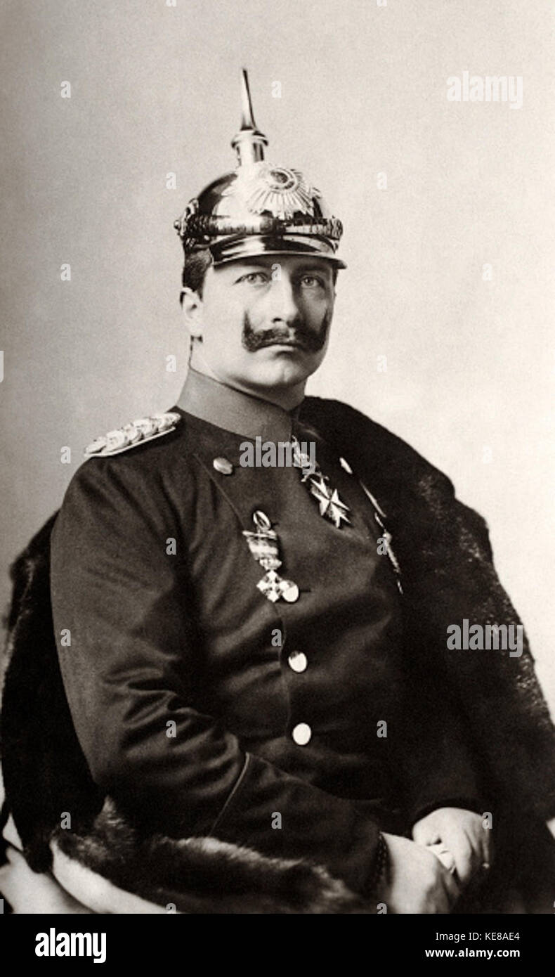 Il Kaiser Guglielmo II di Germania circa 1910 Foto Stock