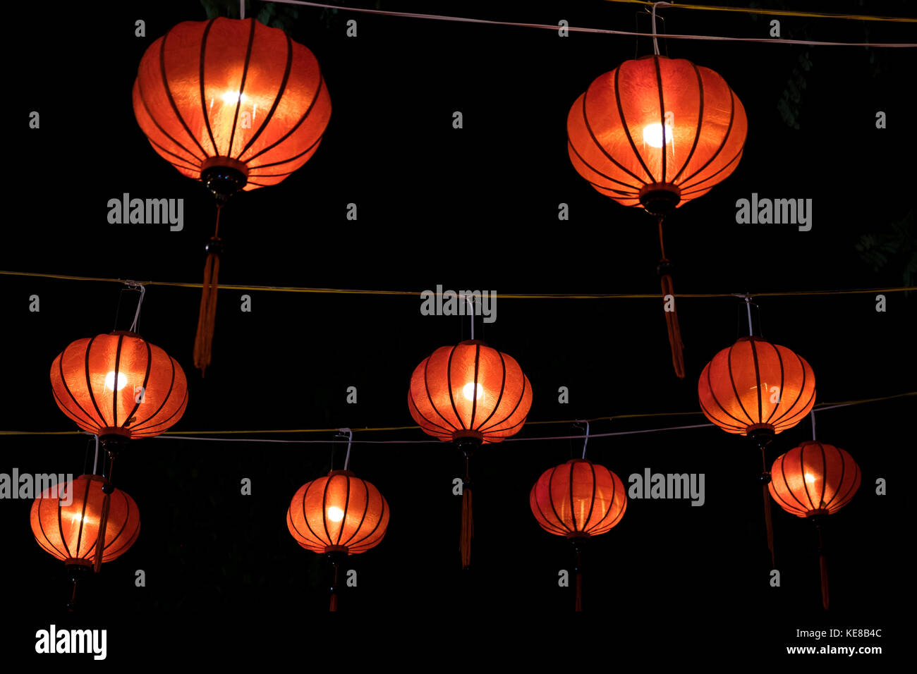 Close up della lanterna in caso di Mid-Autumn Foto Stock