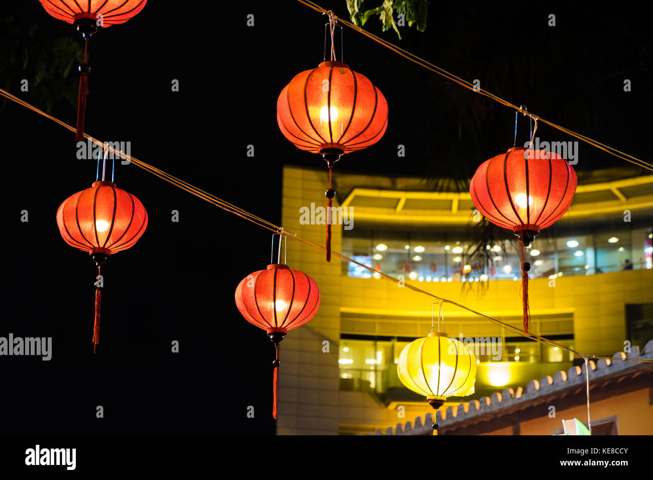 Close up della lanterna in caso di Mid-Autumn Foto Stock