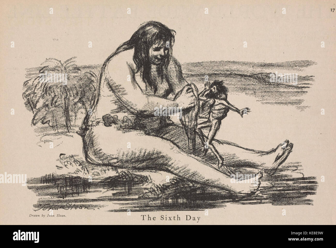 Il sesto giorno, da John Sloan Foto Stock