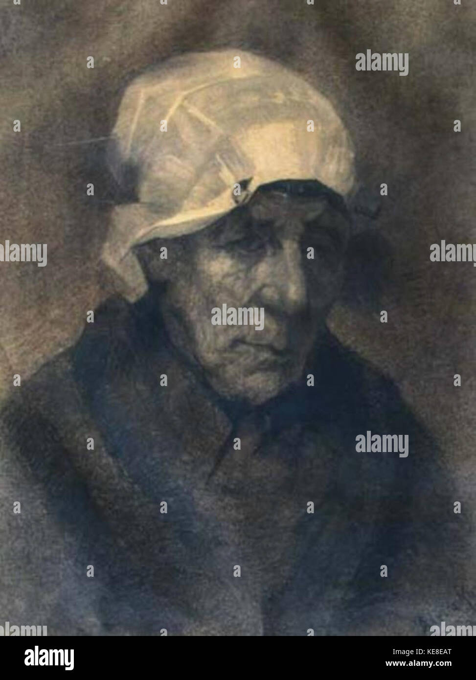 Een vissersvrouw porta Ruijsch Aletta (ca. 1890 1910) Foto Stock