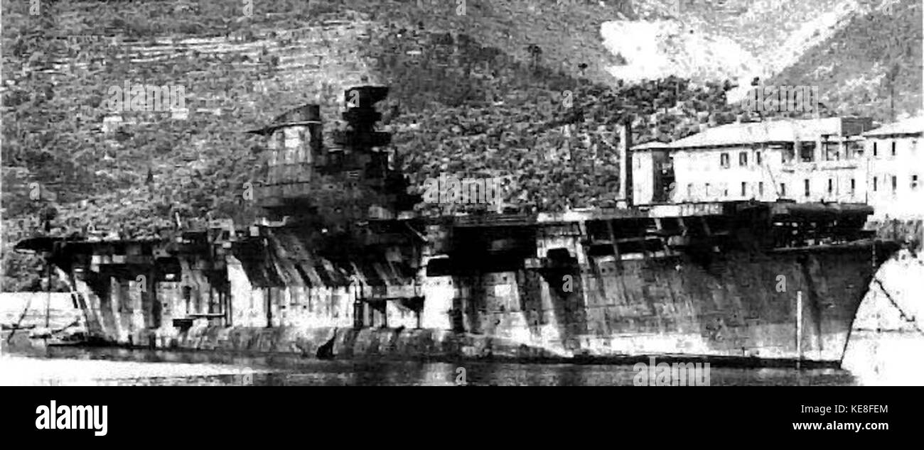 Relitto Portaerei aquila a La Spezia Foto Stock