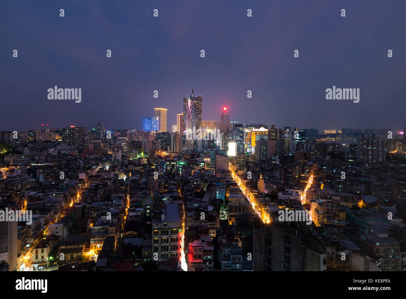 Immagine di Macau (Macao), Cina. grattacielo hotel e casino edificio presso il centro cittadino di Macau (Macao). Foto Stock