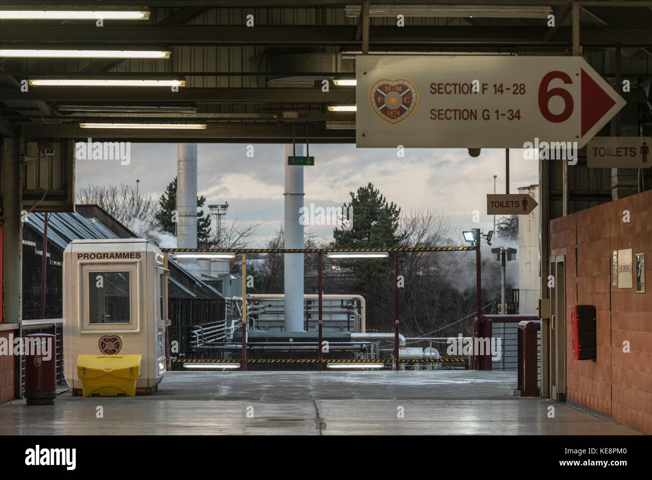 Tynecastle Stadium, Edimburgo, Lothians, Scotland, Regno Unito Foto Stock