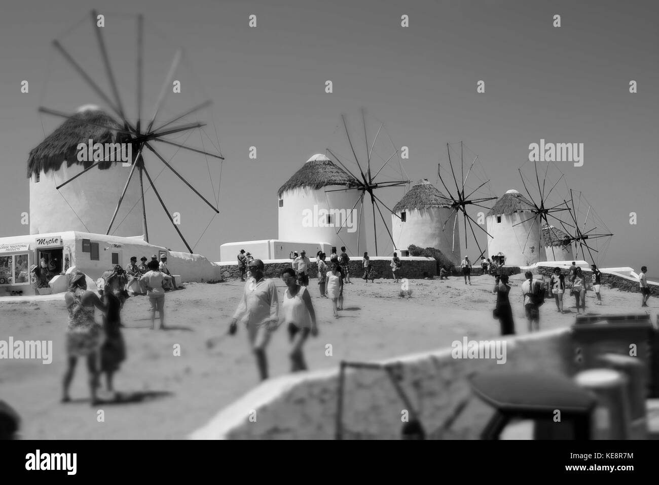 Mykonos Grecia luogo ideale per esplorare e godere la vita Foto Stock