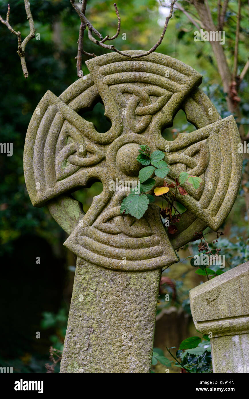 Trascurato grave stone Foto Stock