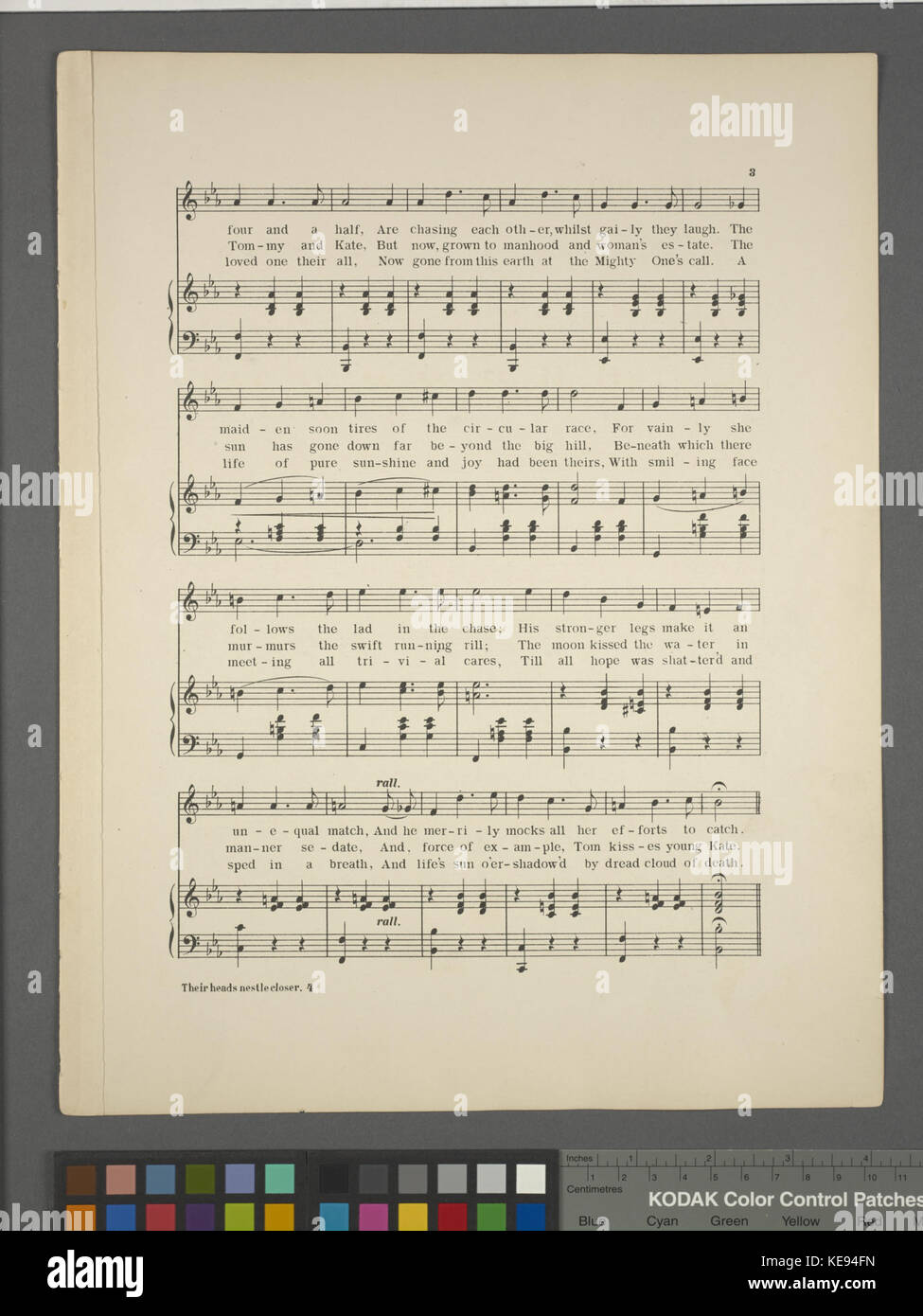 Le loro teste nestle(d) più vicino insieme (NYPL ADE 463958 1697288) Foto Stock