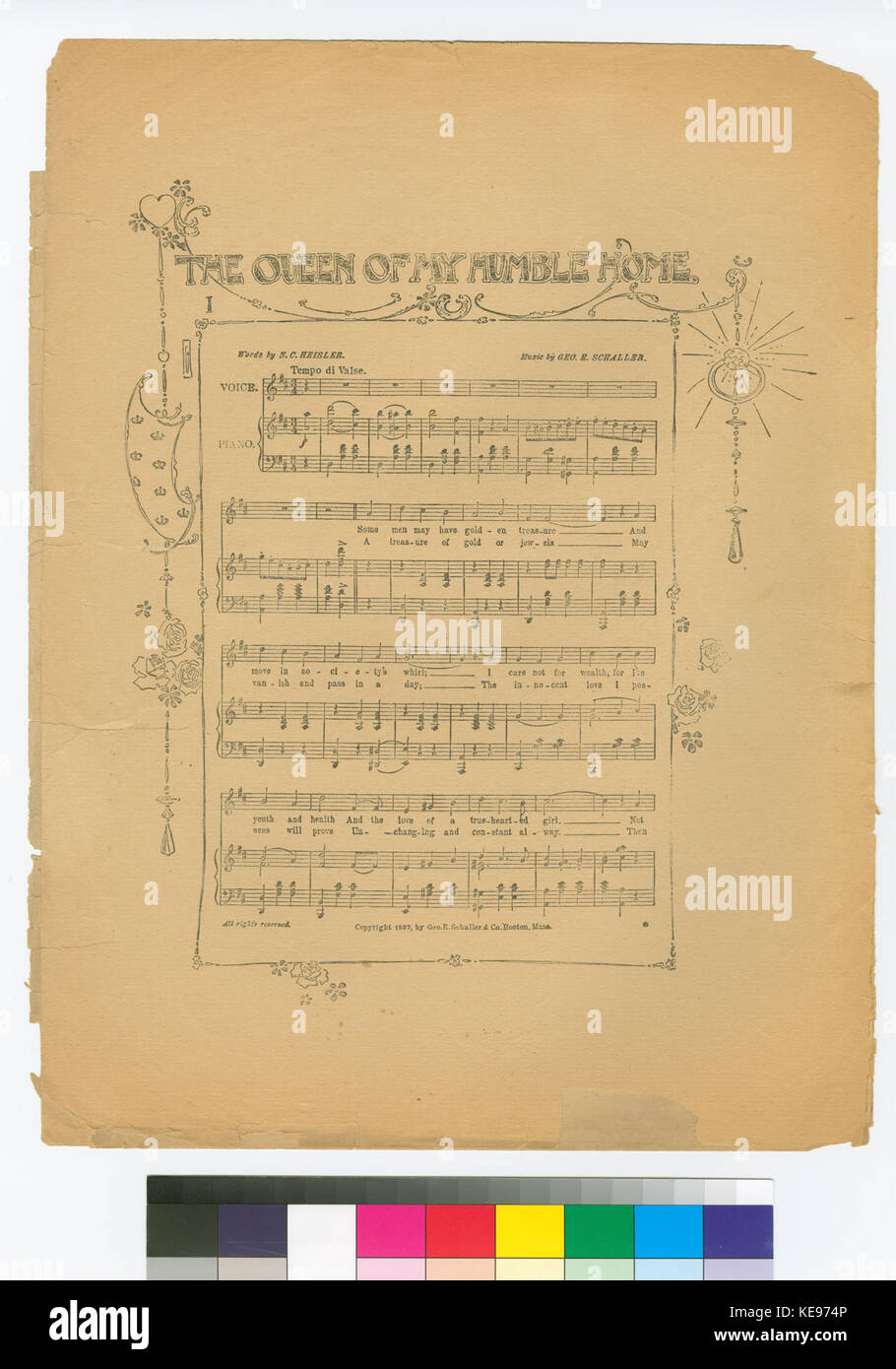 La regina della mia umile casa (NYPL ADE 464629 1712331) Foto Stock