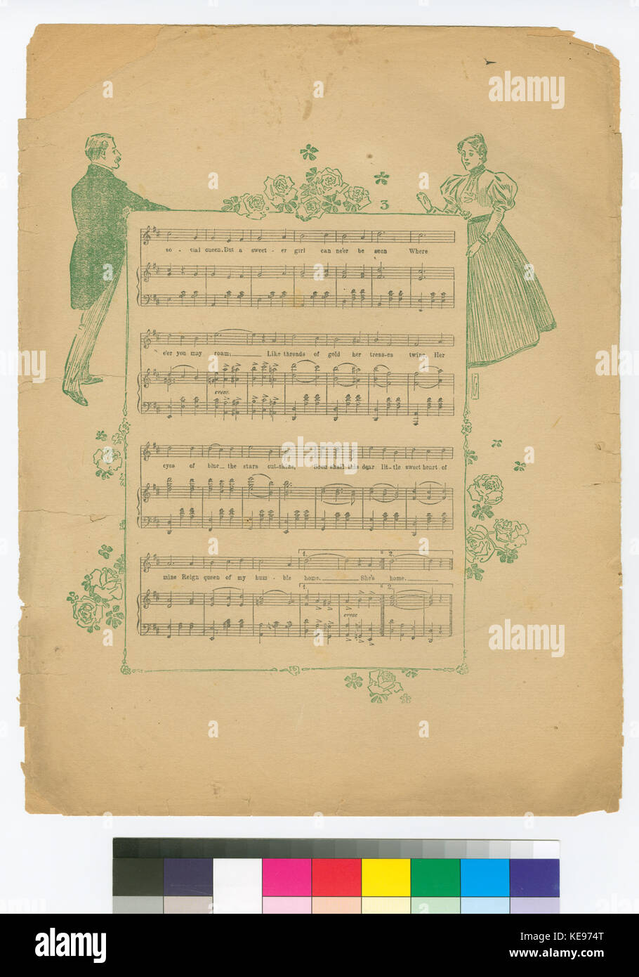 La regina della mia umile casa (NYPL ADE 464629 1712333) Foto Stock