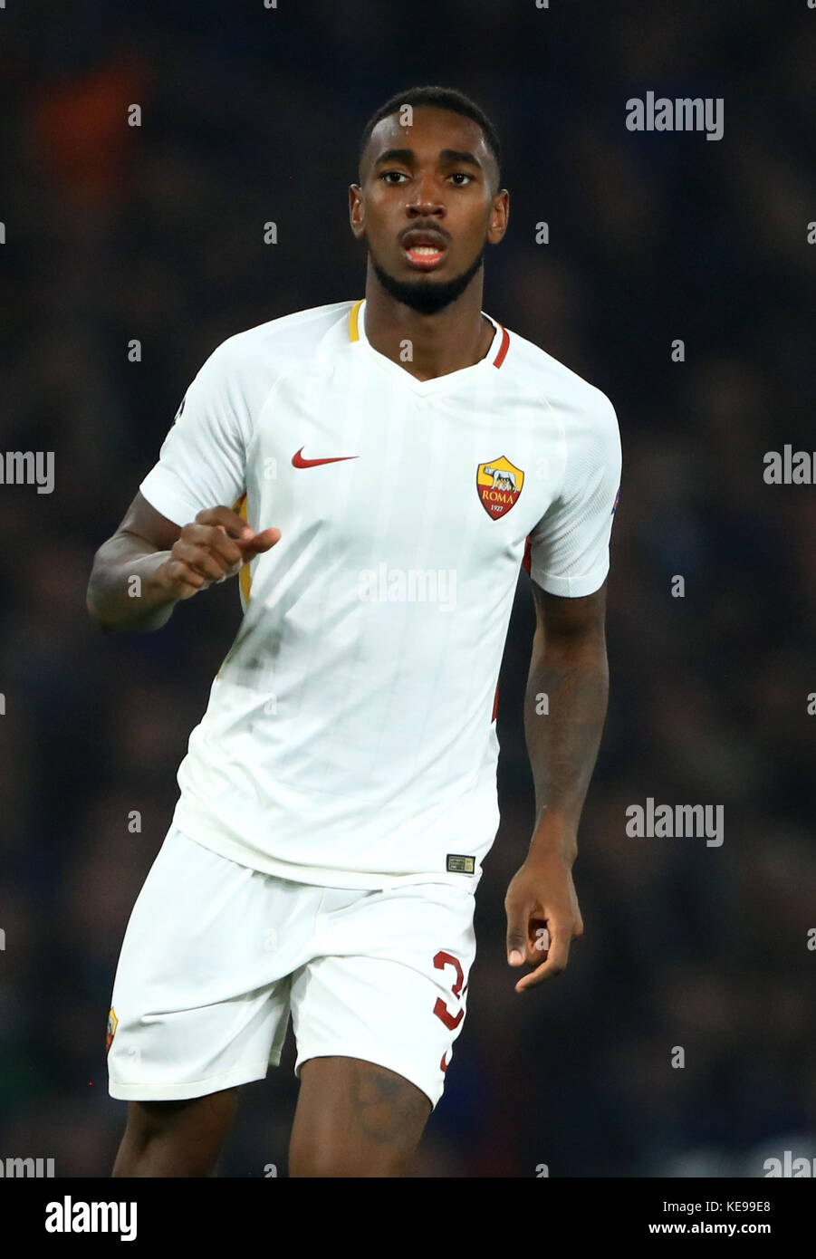 Da Silva Gerson di Roma durante la partita UEFA Champions League, Gruppo C a Stamford Bridge, Londra. Foto Stock