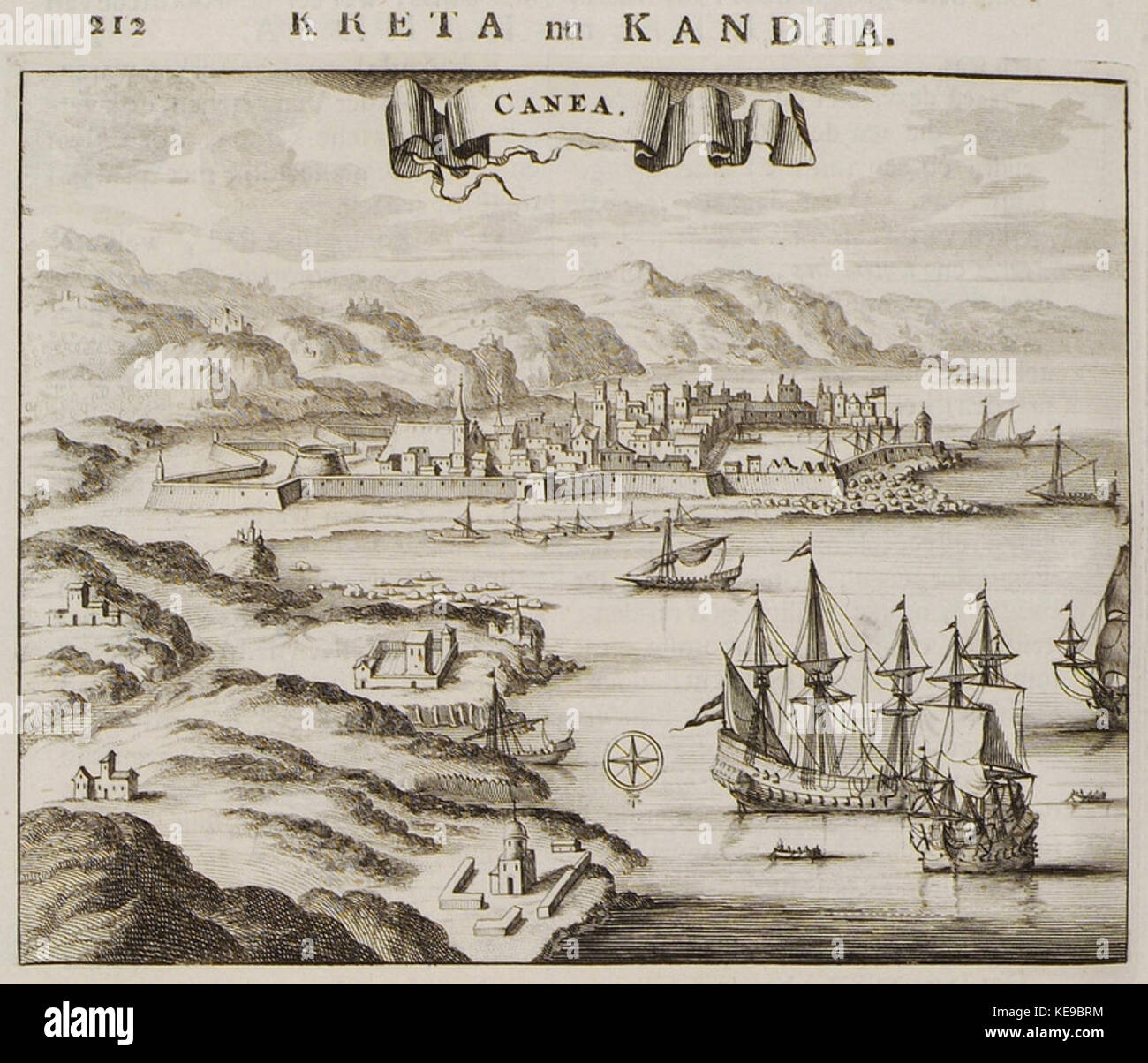 Canea Dapper Olfert 1688 Foto Stock