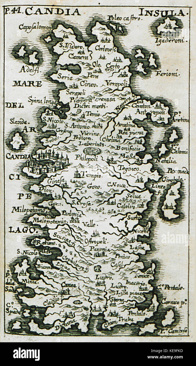 Candia Insula Sandrart Jacob Von 1686 Foto Stock