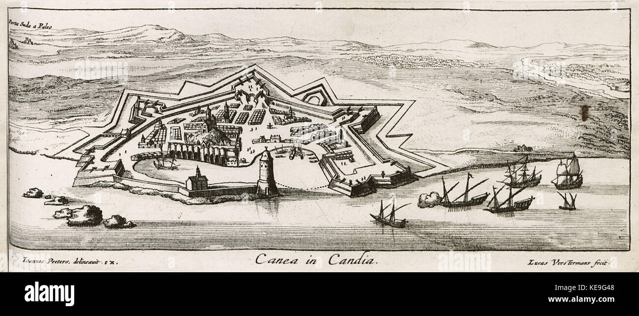 Canea a Candia Peeters Giacobbe 1686 Foto Stock