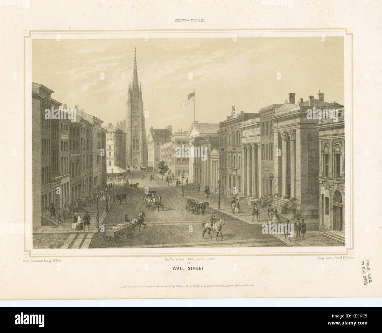 Wall Street (NYPL B13476048 421011) Foto Stock