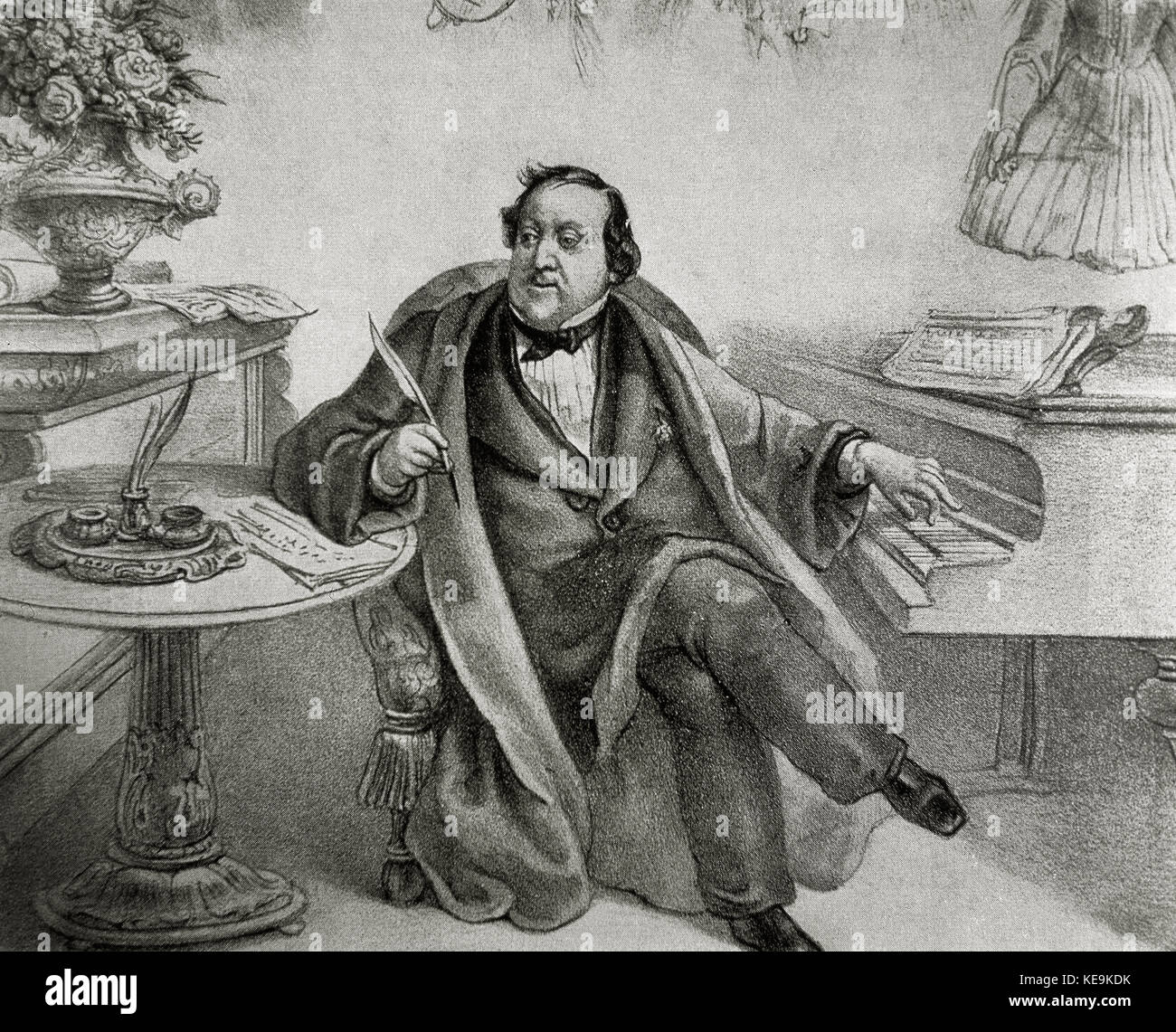 Gioacchino Rossini (1792-1868) Foto Stock