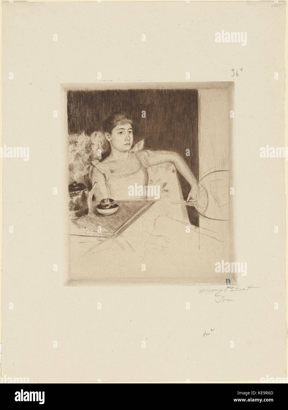 Tè (NYPL ADE 2369379 5025621) Foto Stock