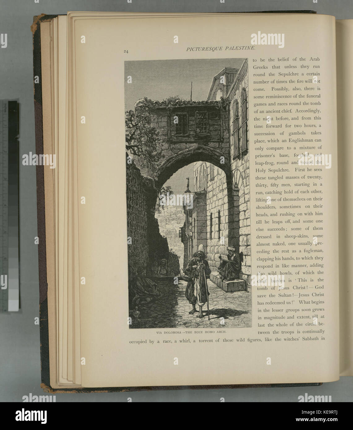 Via Dolorosa l'Ecce Homo Arch (NYPL B10607452 80269) Foto Stock