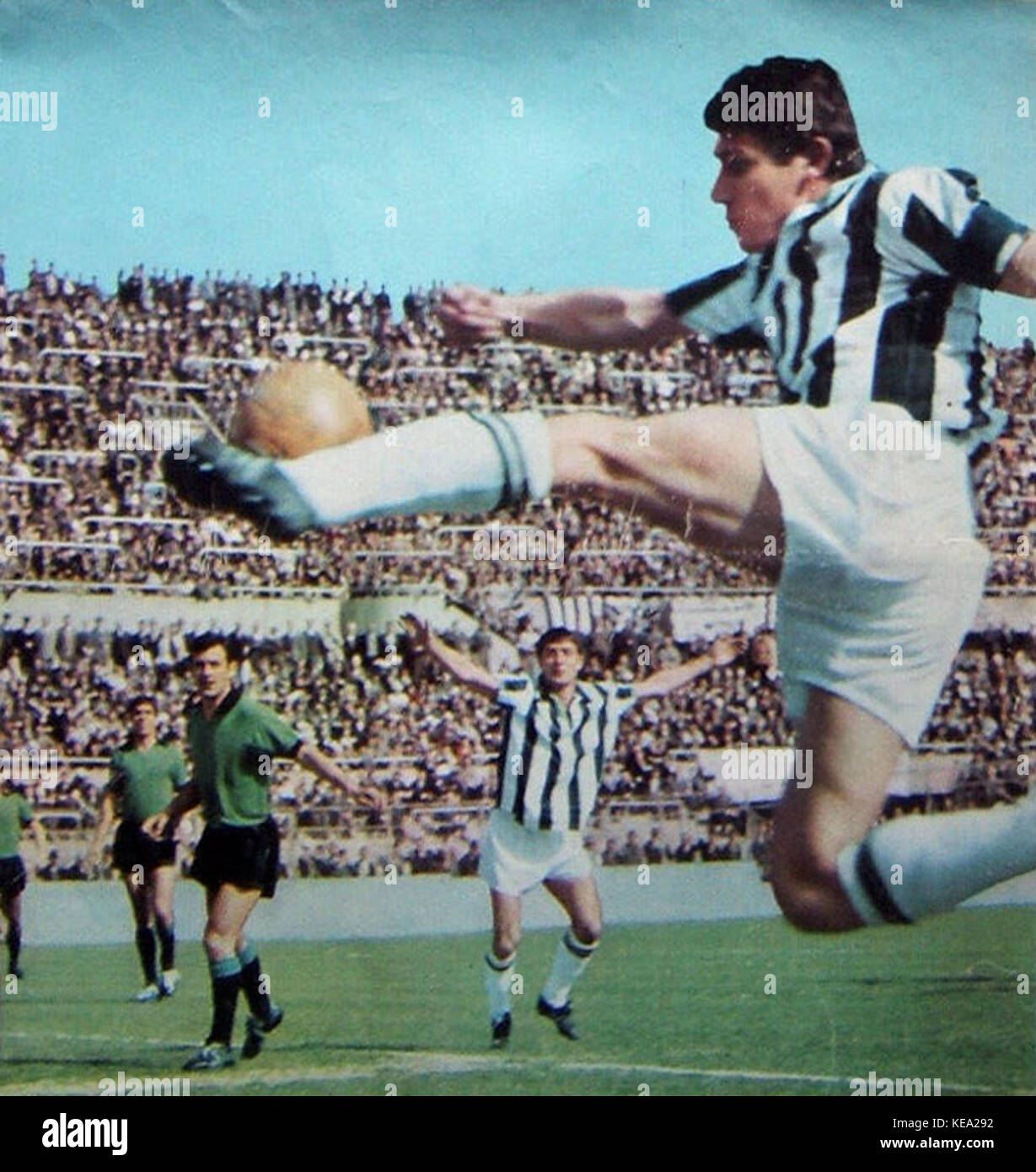 1966 67 Serie A Juventus v Venezia Gianfranco Leoncini Foto Stock
