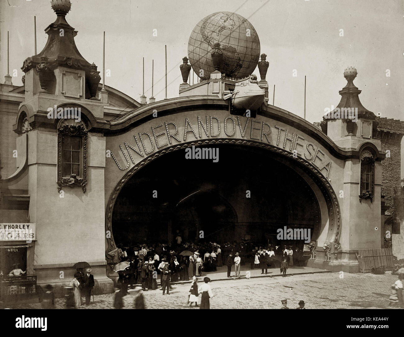 Al di sotto e al di sopra del mare ingresso su Pike al 1904 della fiera del mondo Foto Stock