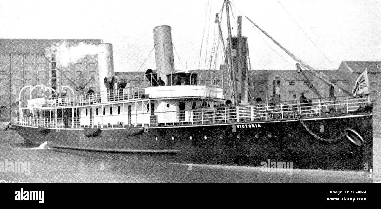 Il Victoria era un piroscafo a pale costruito nel 1896 per la London and South Western Railway, che serviva come nave passeggeri lungo la costa meridionale dell'Inghilterra. Foto Stock
