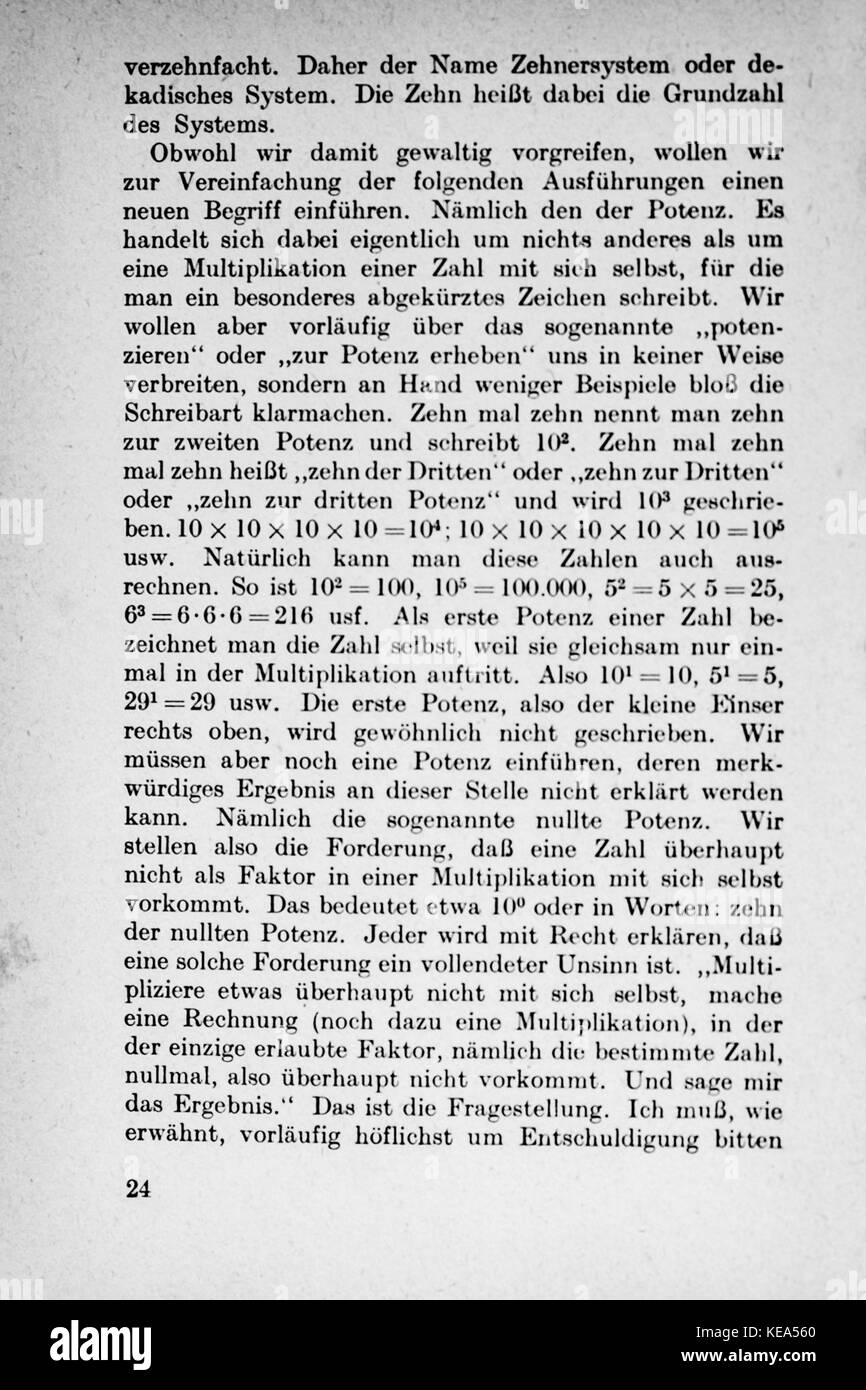 Vom Einmaleins zum solidale Seite 024 Foto Stock