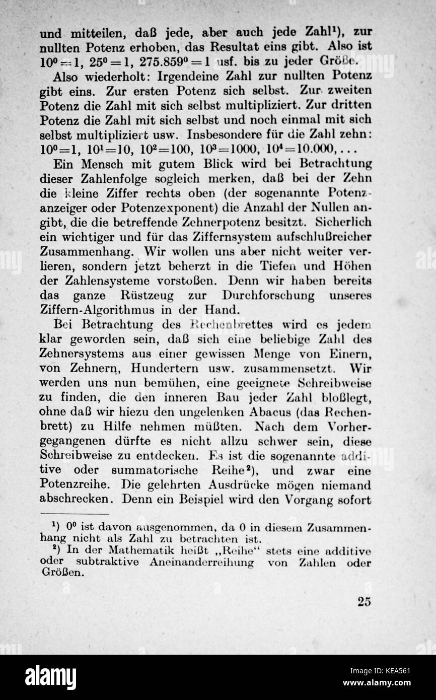 Vom Einmaleins zum solidale Seite 025 Foto Stock