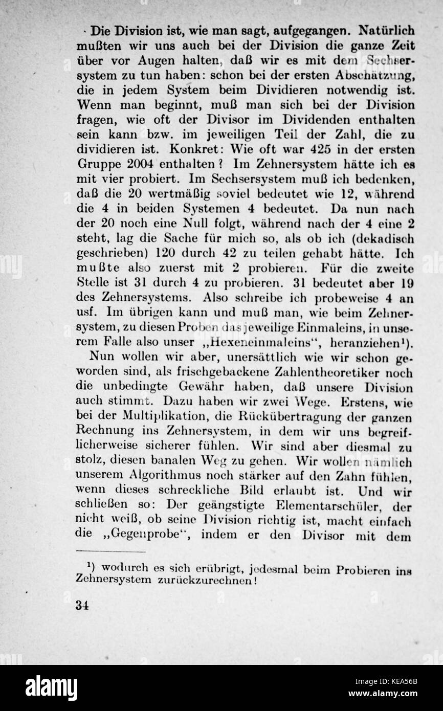 Vom Einmaleins zum solidale Seite 034 Foto Stock