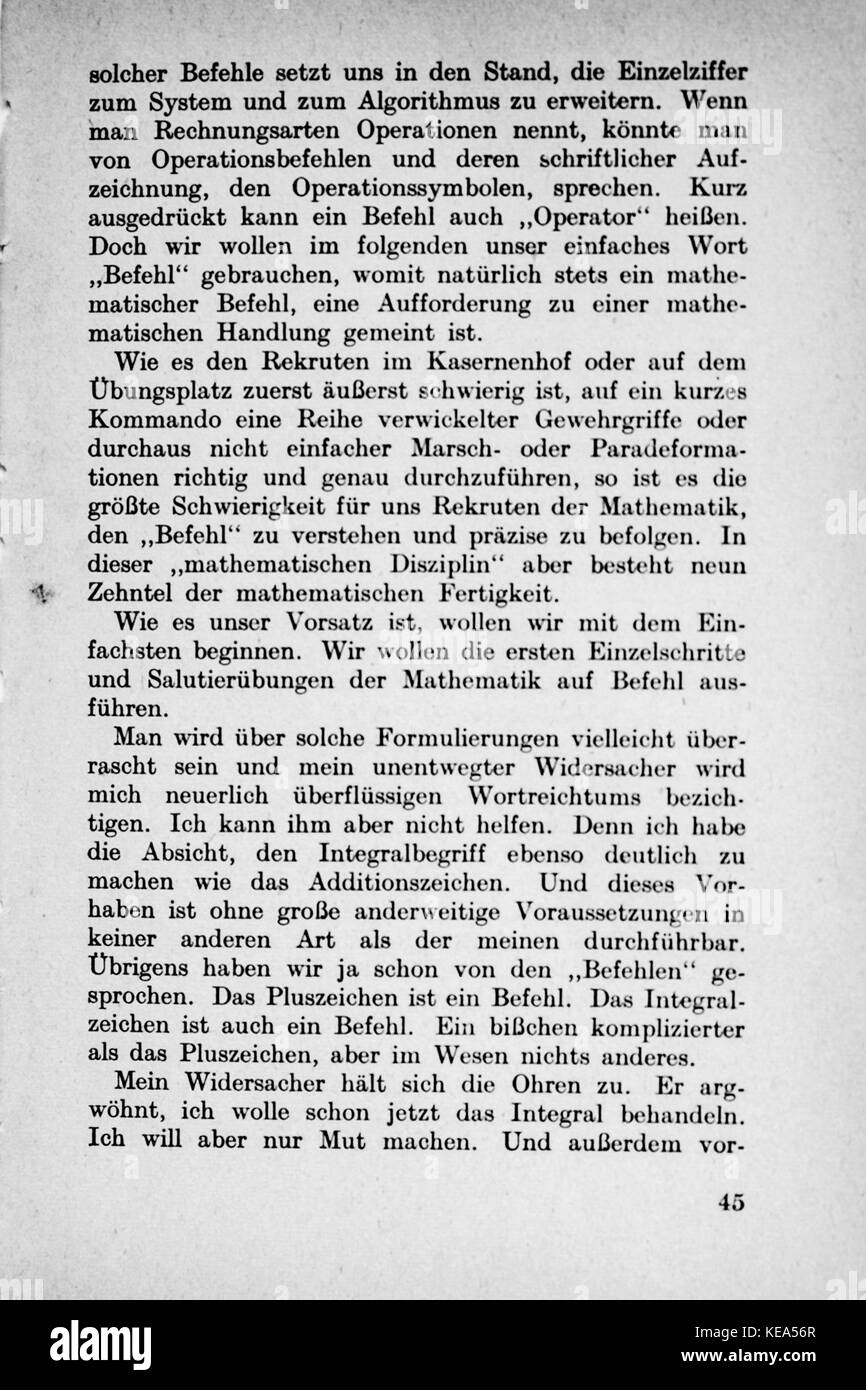 Vom Einmaleins zum solidale Seite 045 Foto Stock